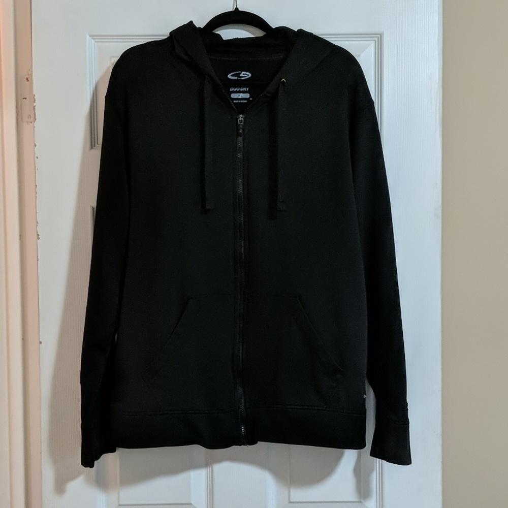 🌷Champion Duo Dry zip up jacket size XL in black